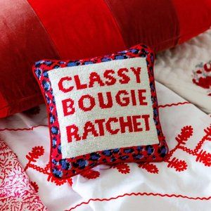 Savage Needle Point Pillow